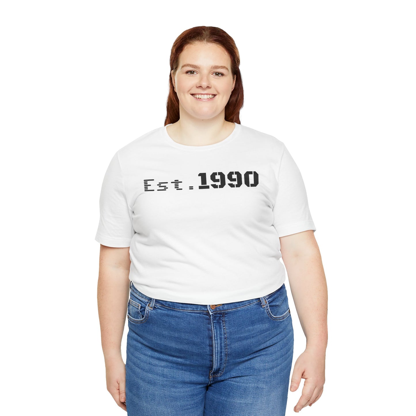 Unisex Est. 1990 Nostalgic Jersey Tee - Perfect Gift, Vintage Style, Retro Fashion, Birthday Celebration, Casual Wear
