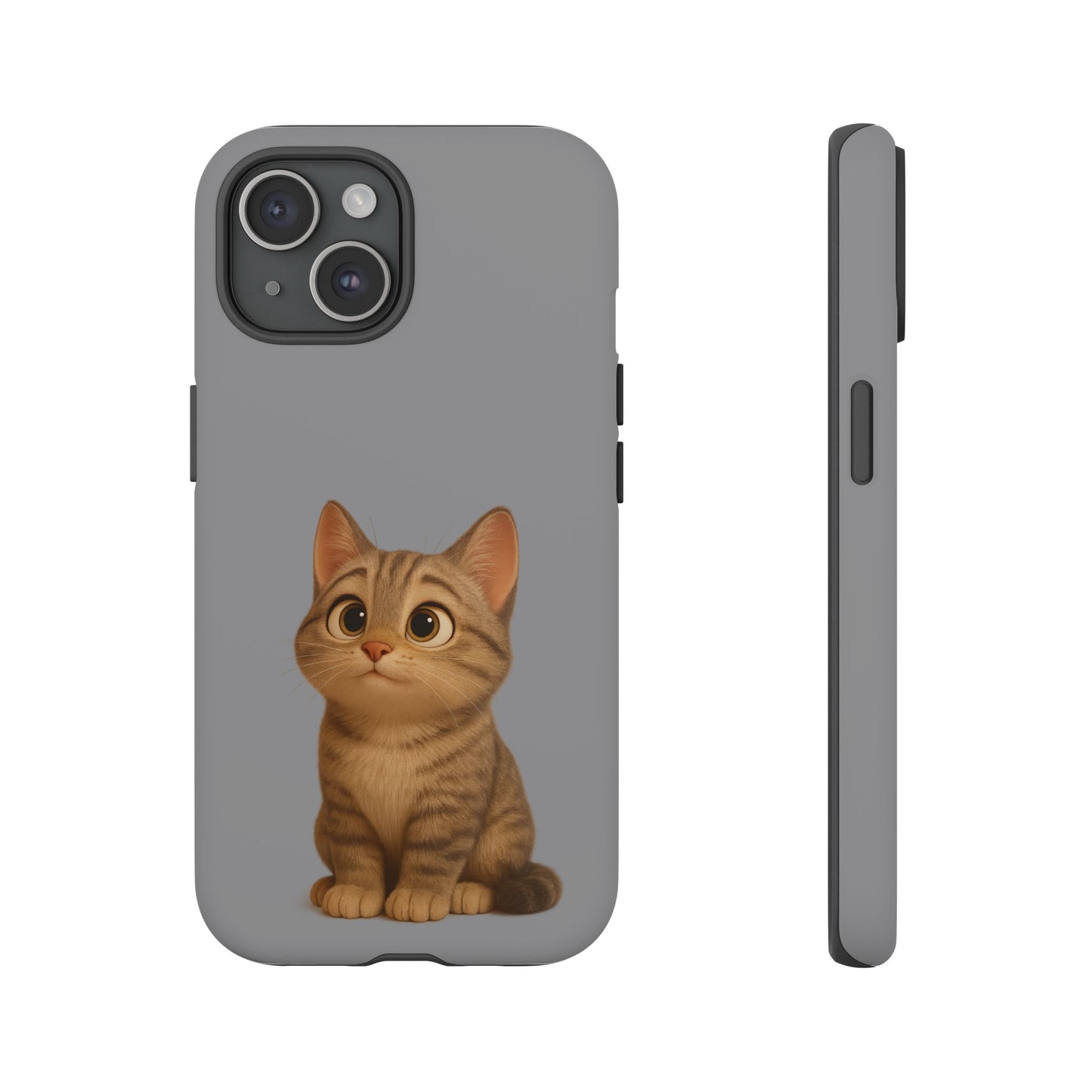 Cute Cat Phone Case, Kawaii Pet Accessory, Gift for Cat Lovers, Animal Phone Cover for Kids, Unique Kitty Design, Birthdays, Holidays
