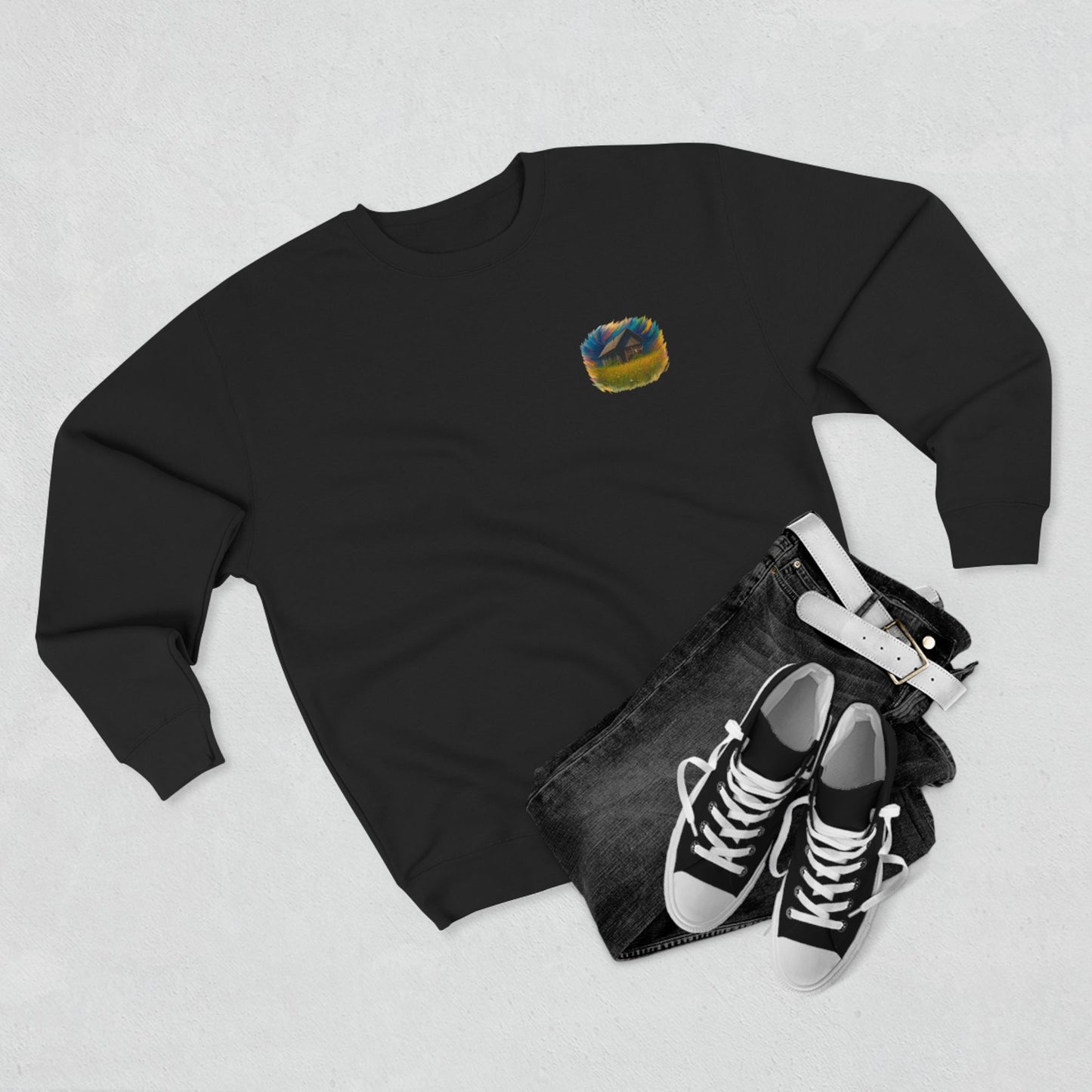 Cozy Dreamers Unisex Crewneck Sweatshirt, Artistic Sweatshirt, Gift for Nature Lovers, Vintage Vibe Apparel, Comfortable Layer, Casual Wear