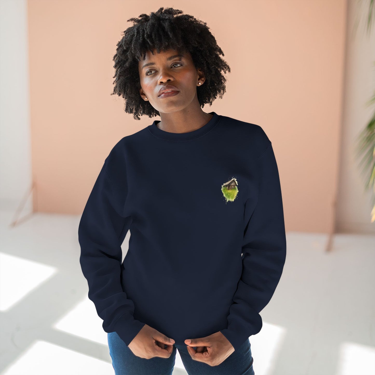Cozy Art Print Crewneck Sweatshirt: Nature Lover, Graphic Sweater, Unique Gift, Home Decor Apparel, Casual Style
