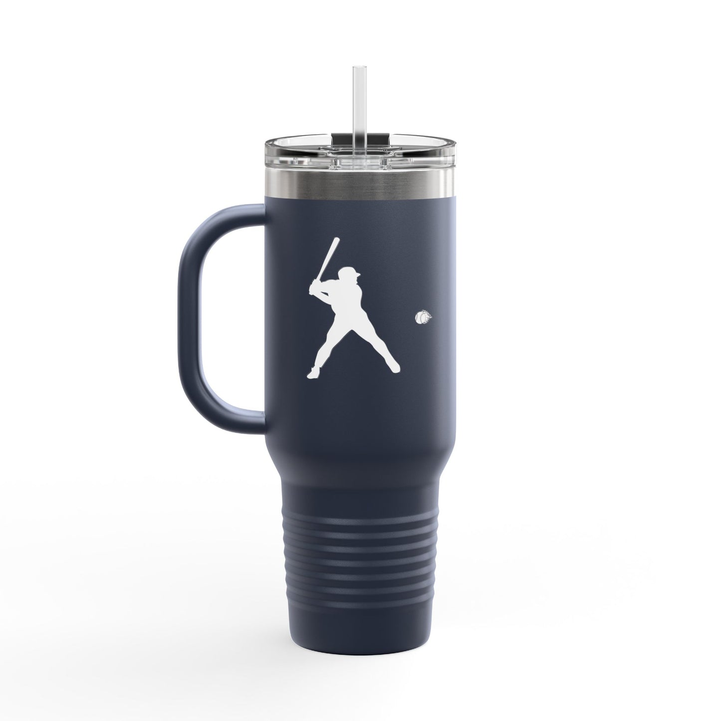 Baseball-Themed Insulated Travel Mug, Perfect for Fans & Athletes, Gift for Sports Lovers, 40oz Drinkware for Home & Road