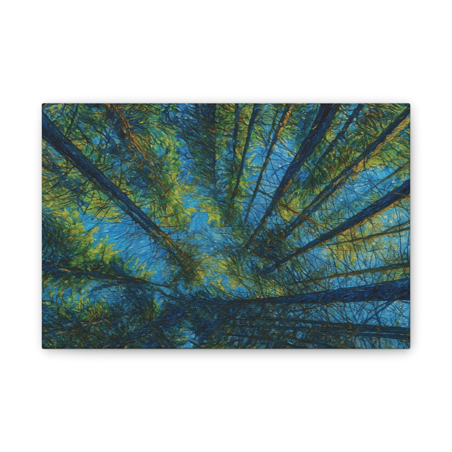 Canvas Wall Art, Forest Perspective Print, Nature Decor, Home & Office Art, Rustic Wall Hanging, Tree Art for Nature Lovers
