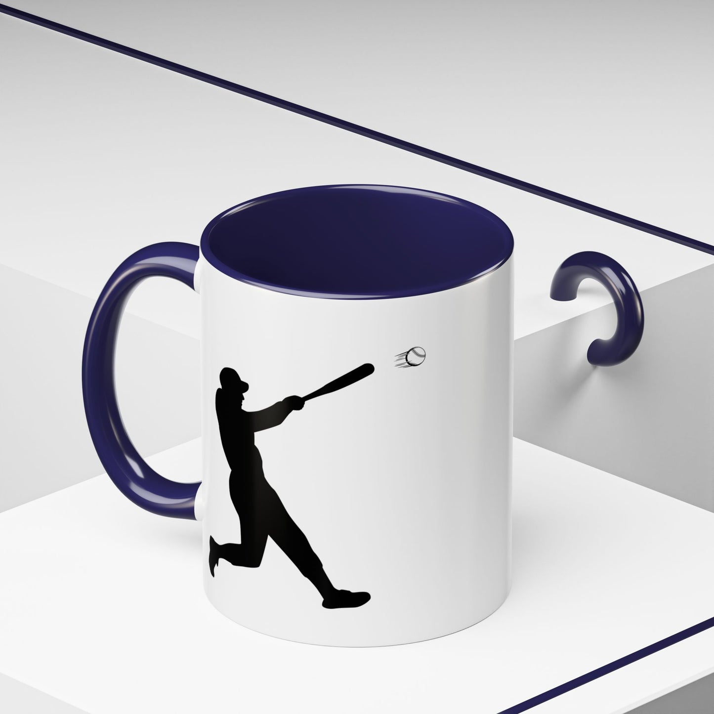 Baseball Player Accent Coffee Mug, Sports Gift, Baseball Lover Mug, Unique Coffee Cup, Personalized Sports Mug