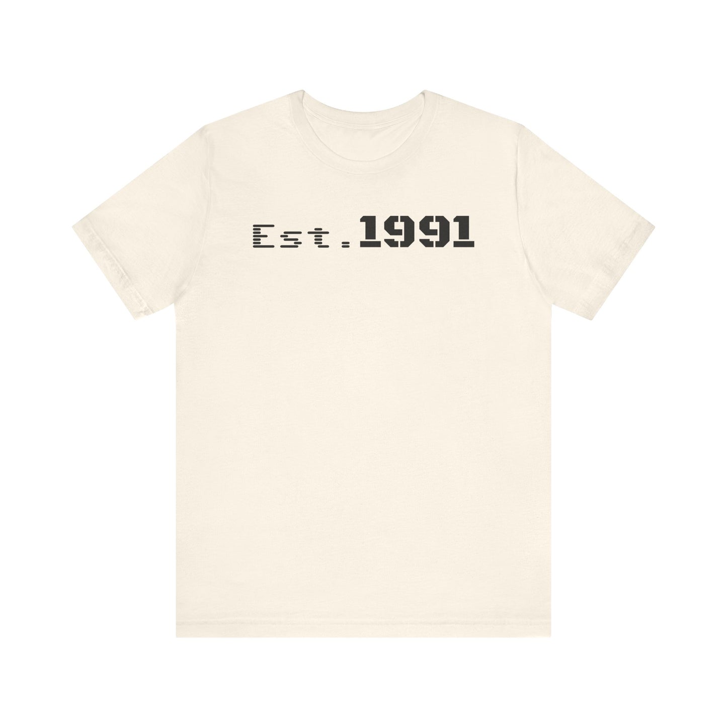 Established 1991 Unisex Jersey Tee | Vintage Anniversary Gift | Casual Wear, Birthday Shirt, Retro Style, Statement Tee, Gift for Him/Her
