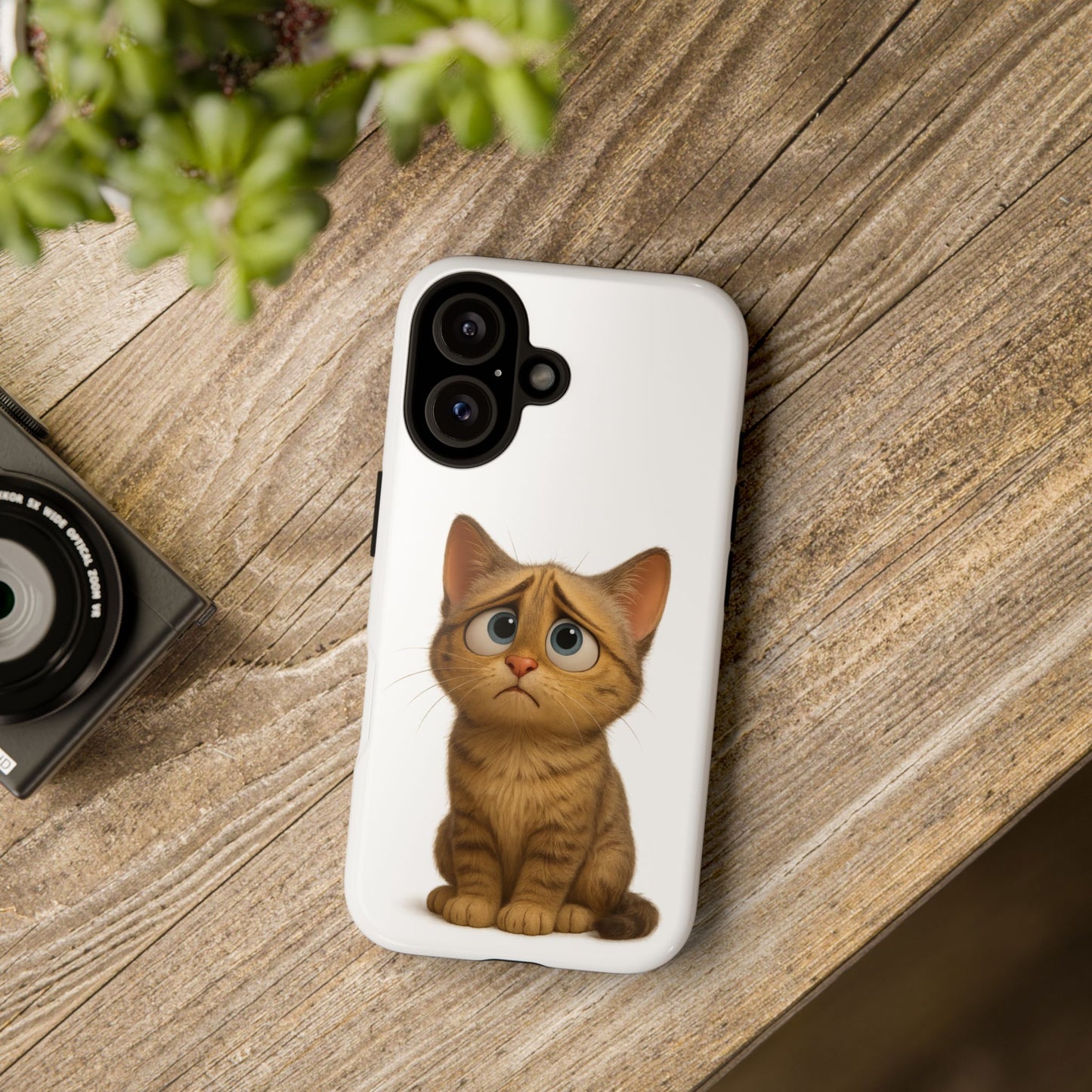 Cute Cat Phone Case, Funny Kitty Case, Animal Lover Gift, Cat Lover Accessory, Unique Cat Design Case, Pet Mom Gift