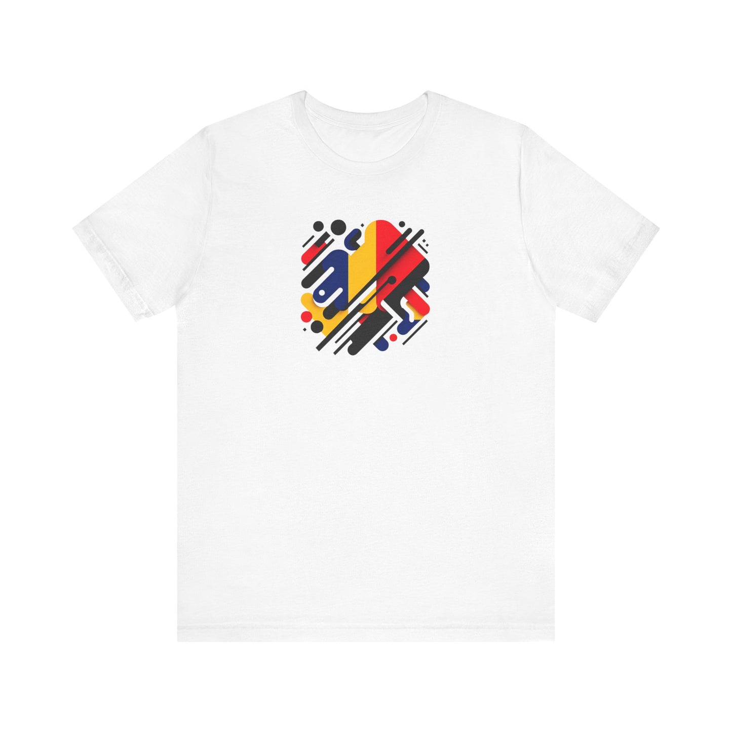 Artistic Heart Unisex Jersey Tee - Vibrant Graphic Tee, Casual Wear, Gift for Art Lovers, Birthday Surprise, Everyday Comfort