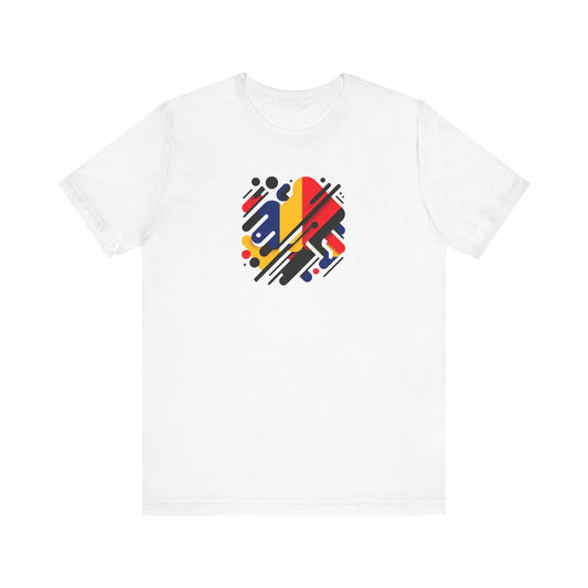 Artistic Heart Unisex Jersey Tee - Vibrant Graphic Tee, Casual Wear, Gift for Art Lovers, Birthday Surprise, Everyday Comfort