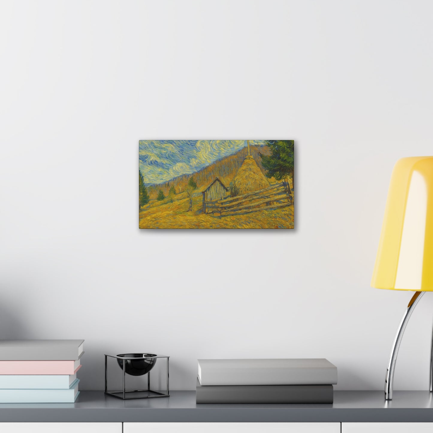 Vincent Van Gogh Inspired Canvas Print, Rustic Home Decor, Wall Art, Gift for Art Lovers, Country Landscape, Unique Art Piece