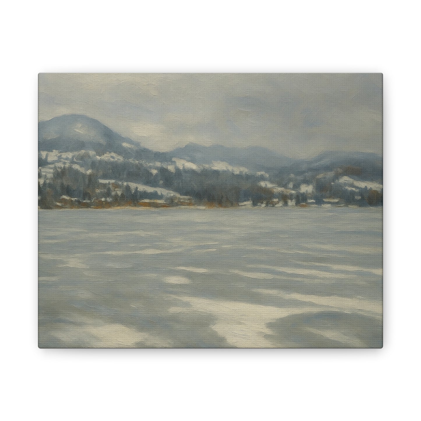 Serene Winter Landscape Canvas - product image