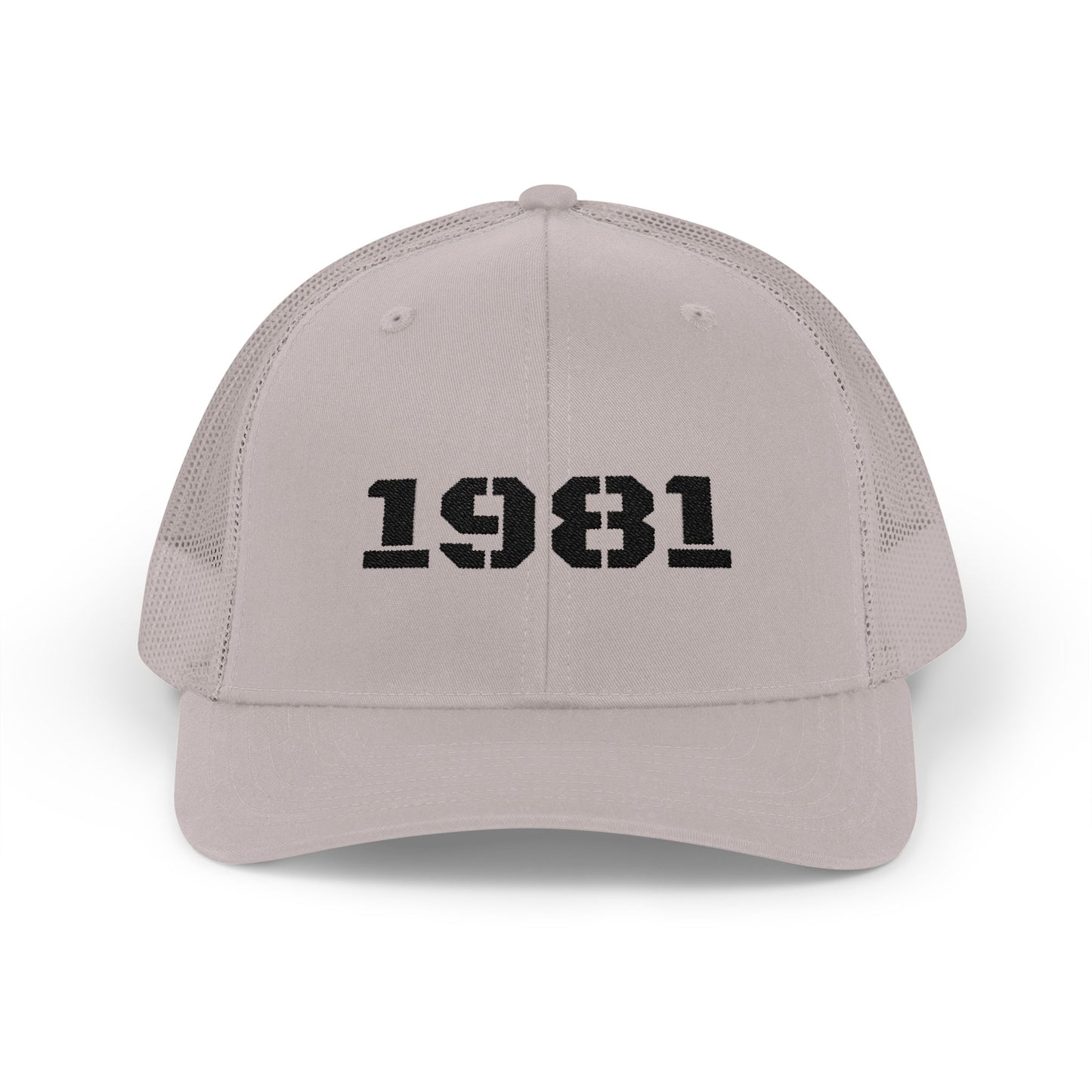 Retro Snapback Trucker Cap with 1981 Design, Vintage Style Cap, Birthday Gift, Casual Hat, Customizable Hat