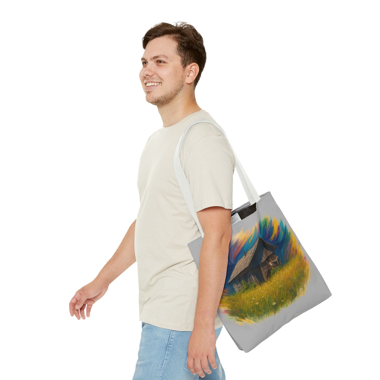 Rustic Charm Tote Bag | Boho Bag | Eco-Friendly Custom Design | Nature Lover Gift | Canvas Purse | Casual Carryall