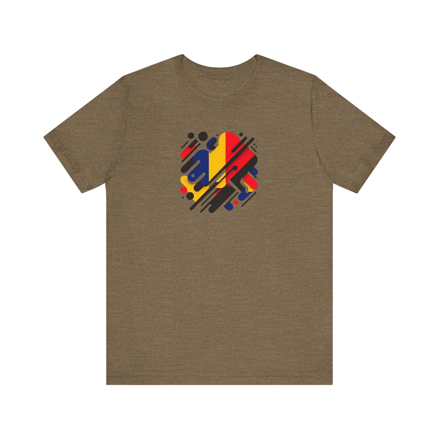 Artistic Heart Unisex Jersey Tee - Vibrant Graphic Tee, Casual Wear, Gift for Art Lovers, Birthday Surprise, Everyday Comfort
