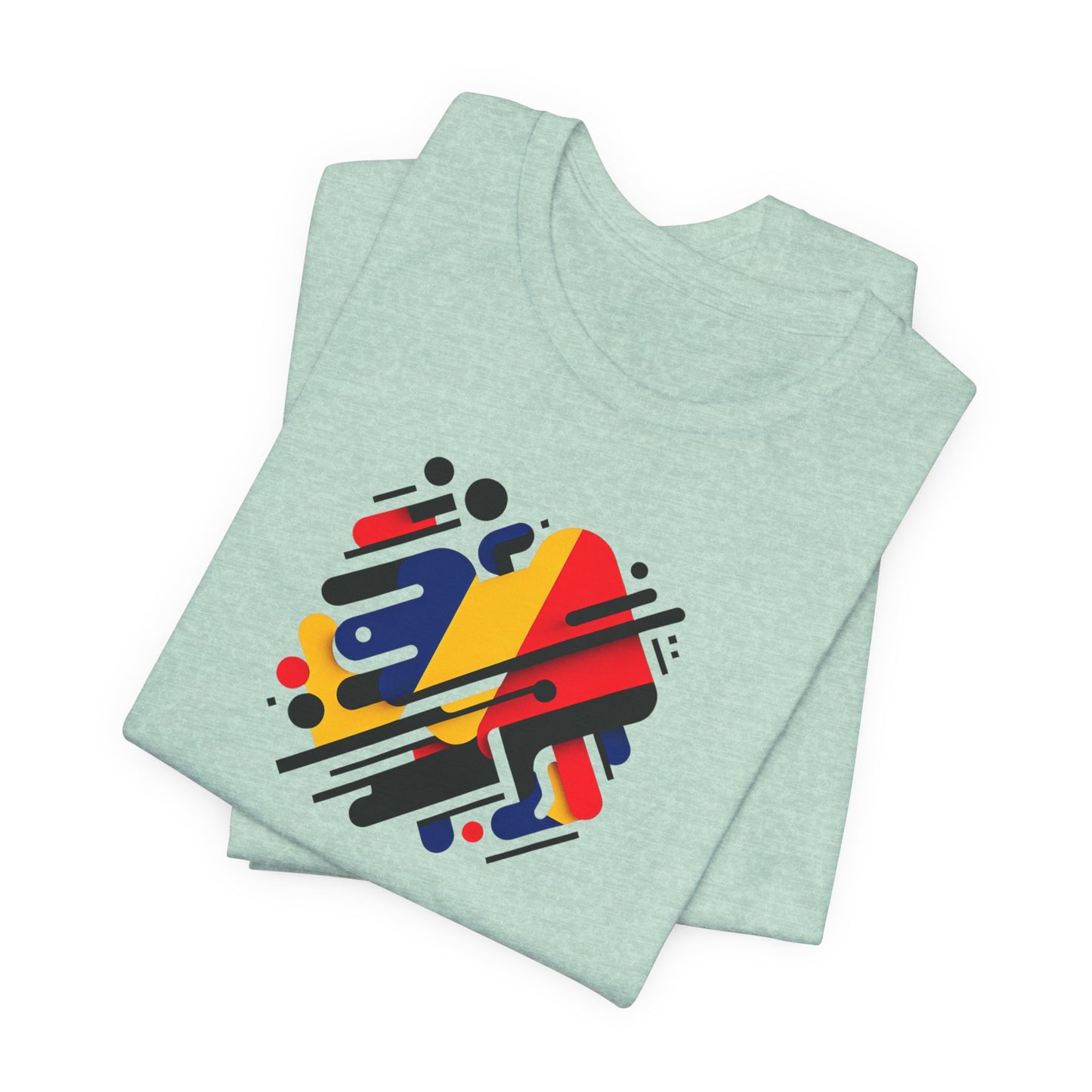 Artistic Heart Unisex Jersey Tee - Vibrant Graphic Tee, Casual Wear, Gift for Art Lovers, Birthday Surprise, Everyday Comfort