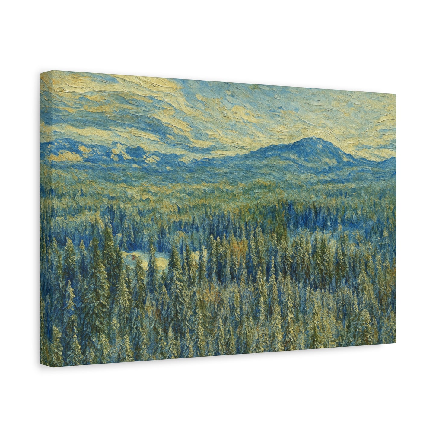 Scenic Landscape Canvas Print, Rustic Home Decor, Wall Art for Nature Lovers, Gift for Art Enthusiasts, Serene Forest Artwork