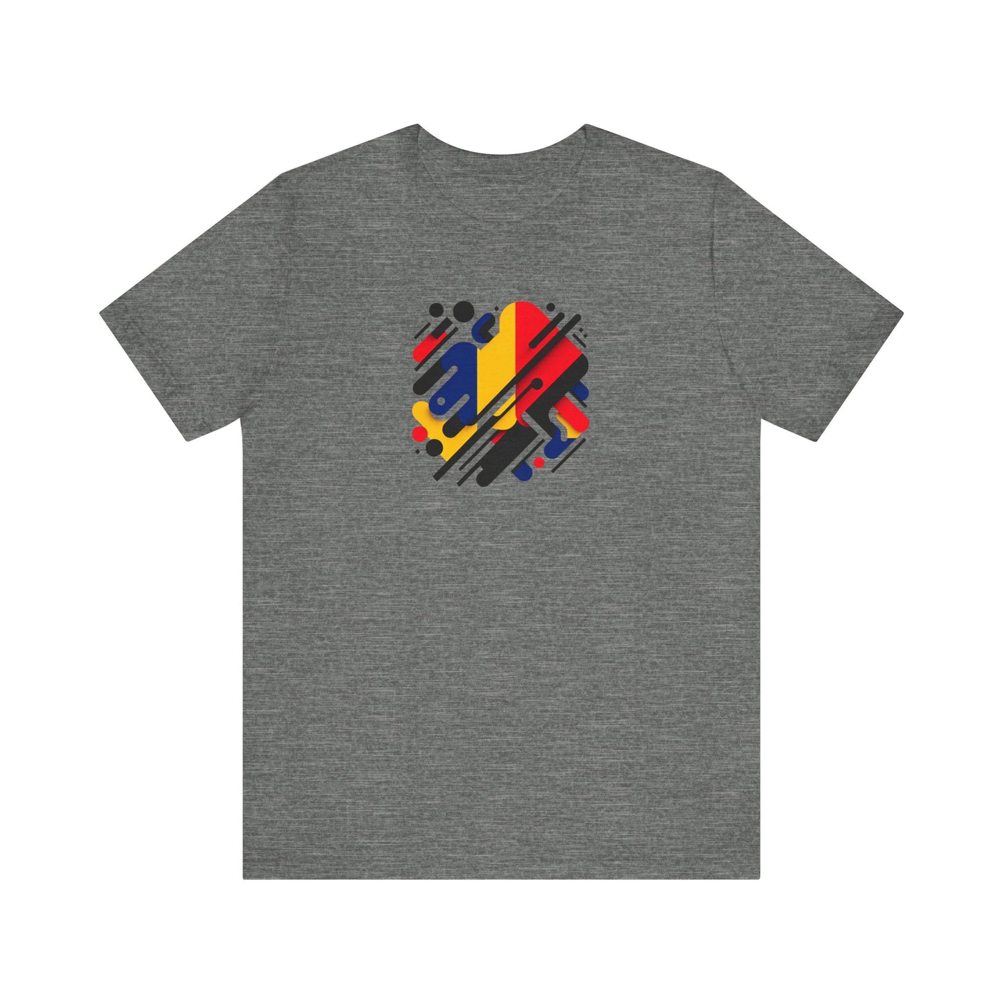 Artistic Heart Unisex Jersey Tee - Vibrant Graphic Tee, Casual Wear, Gift for Art Lovers, Birthday Surprise, Everyday Comfort