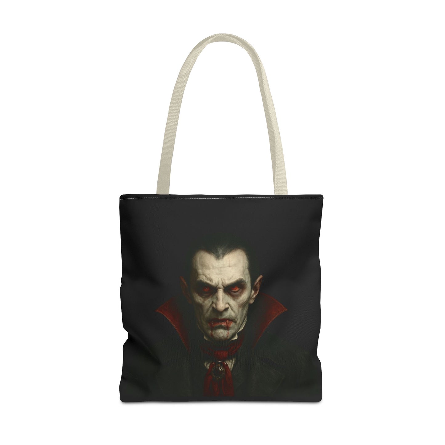 Vampire Haunted Tote Bag, Spooky Shopping Bag, Halloween Accessory, Gothic Style Handbag, Perfect for Halloween Parties, Unisex Tote
