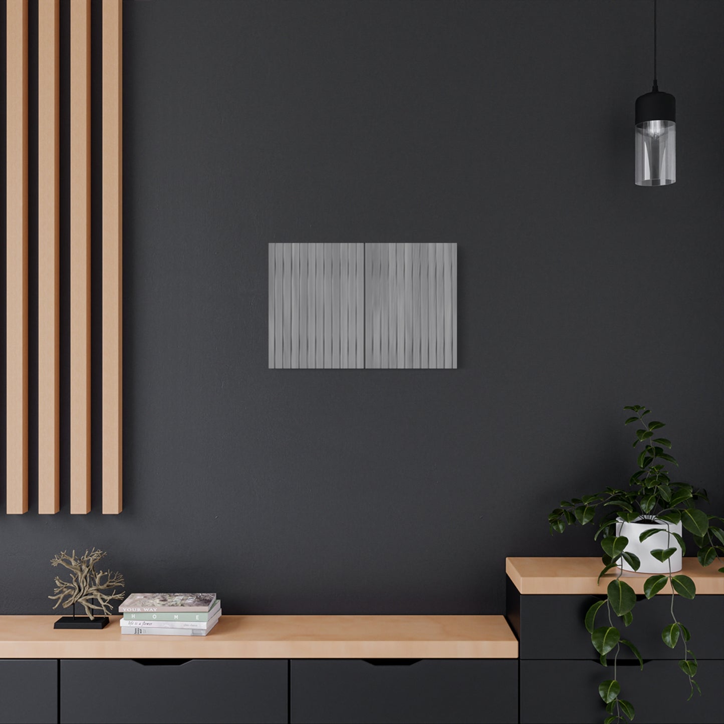 Modern Striped Canvas Art - 1.25" Stretched Wall Decor