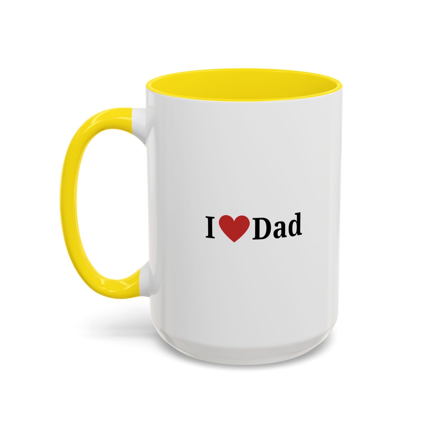 I Love Dad Accent Coffee Mug - Perfect Gift for Father's Day & Birthdays