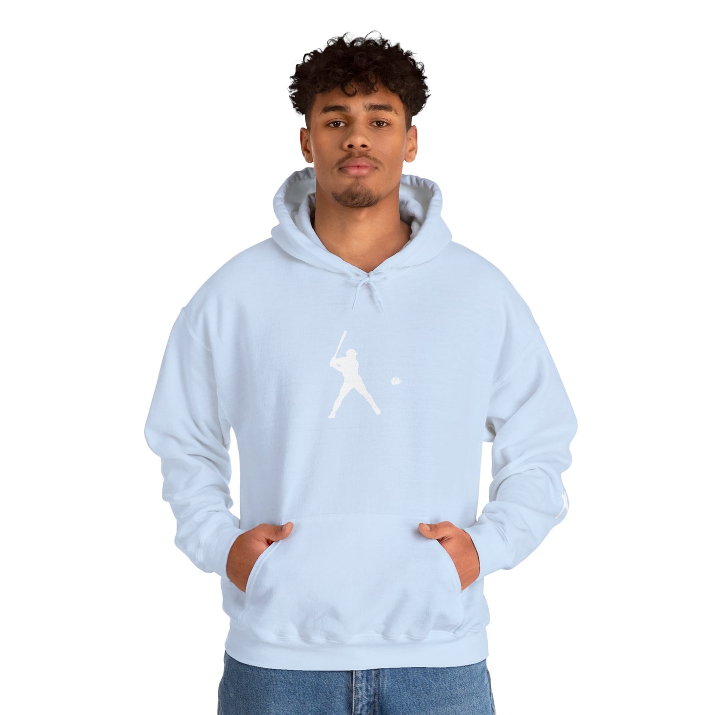 Sporty Unisex Baseball Hooded Sweatshirt, Casual Hoodie for Athletes, Perfect for Gifts, Comfy Streetwear, Ideal for Sports Events, Personal Use