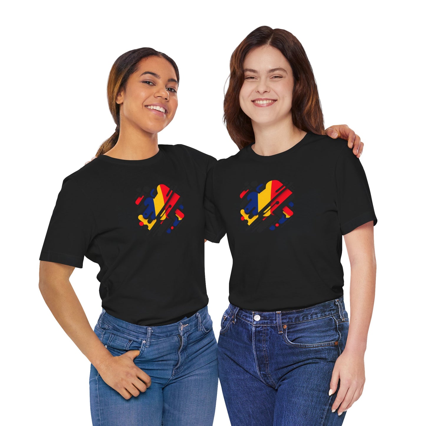 Artistic Heart Unisex Jersey Tee - Vibrant Graphic Tee, Casual Wear, Gift for Art Lovers, Birthday Surprise, Everyday Comfort