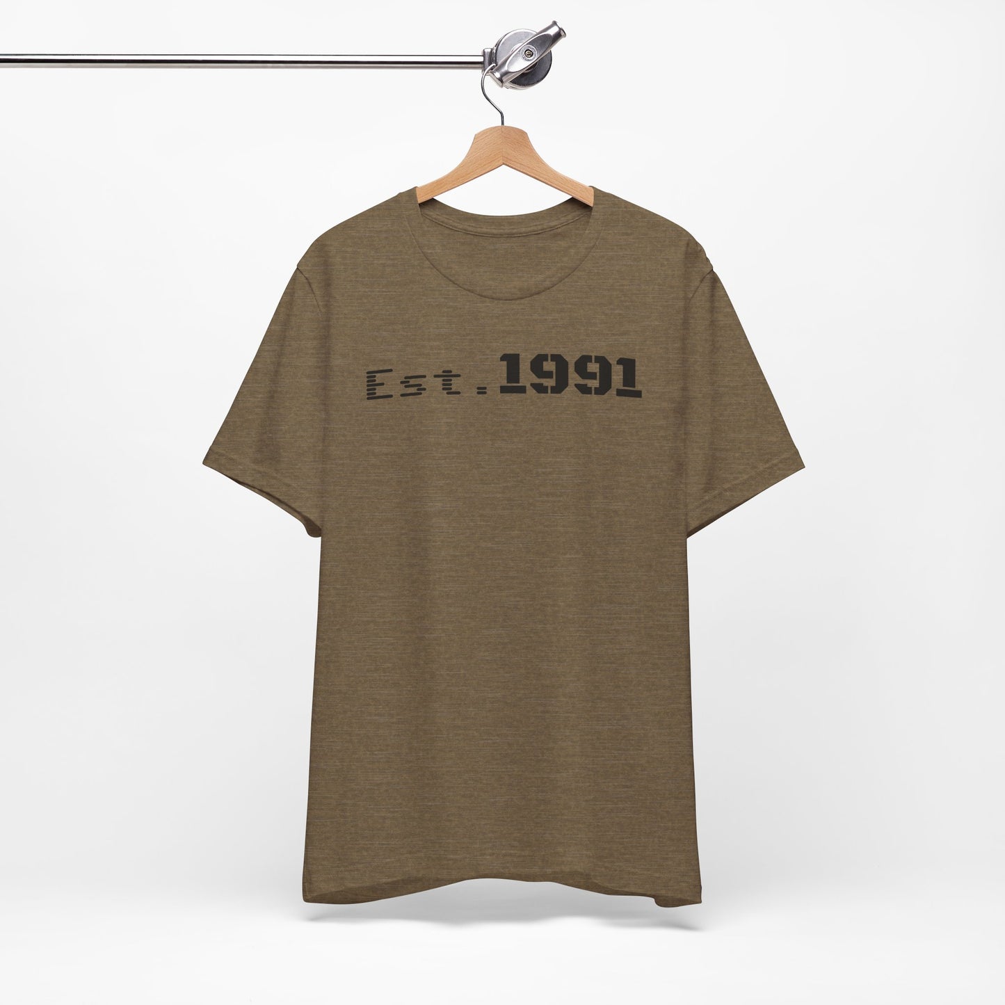 Established 1991 Unisex Jersey Tee | Vintage Anniversary Gift | Casual Wear, Birthday Shirt, Retro Style, Statement Tee, Gift for Him/Her