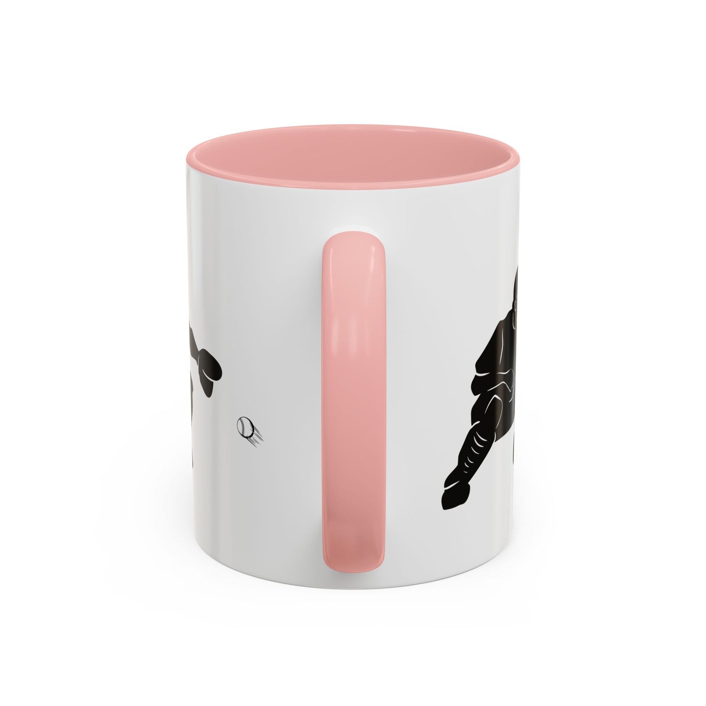 Baseball Catcher Coffee Mug, Sports Gift for Coaches, Black Accent Mug for Fans, Perfect for Birthdays & Celebrations, Unique Cup