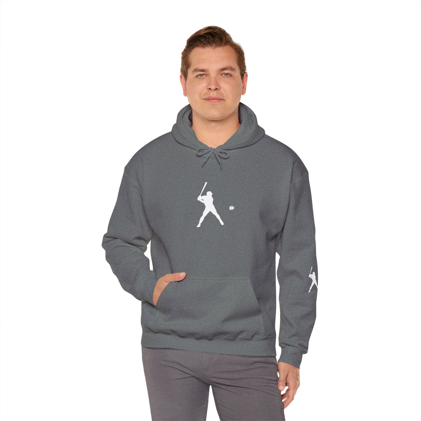 Sporty Unisex Baseball Hooded Sweatshirt, Casual Hoodie for Athletes, Perfect for Gifts, Comfy Streetwear, Ideal for Sports Events, Personal Use