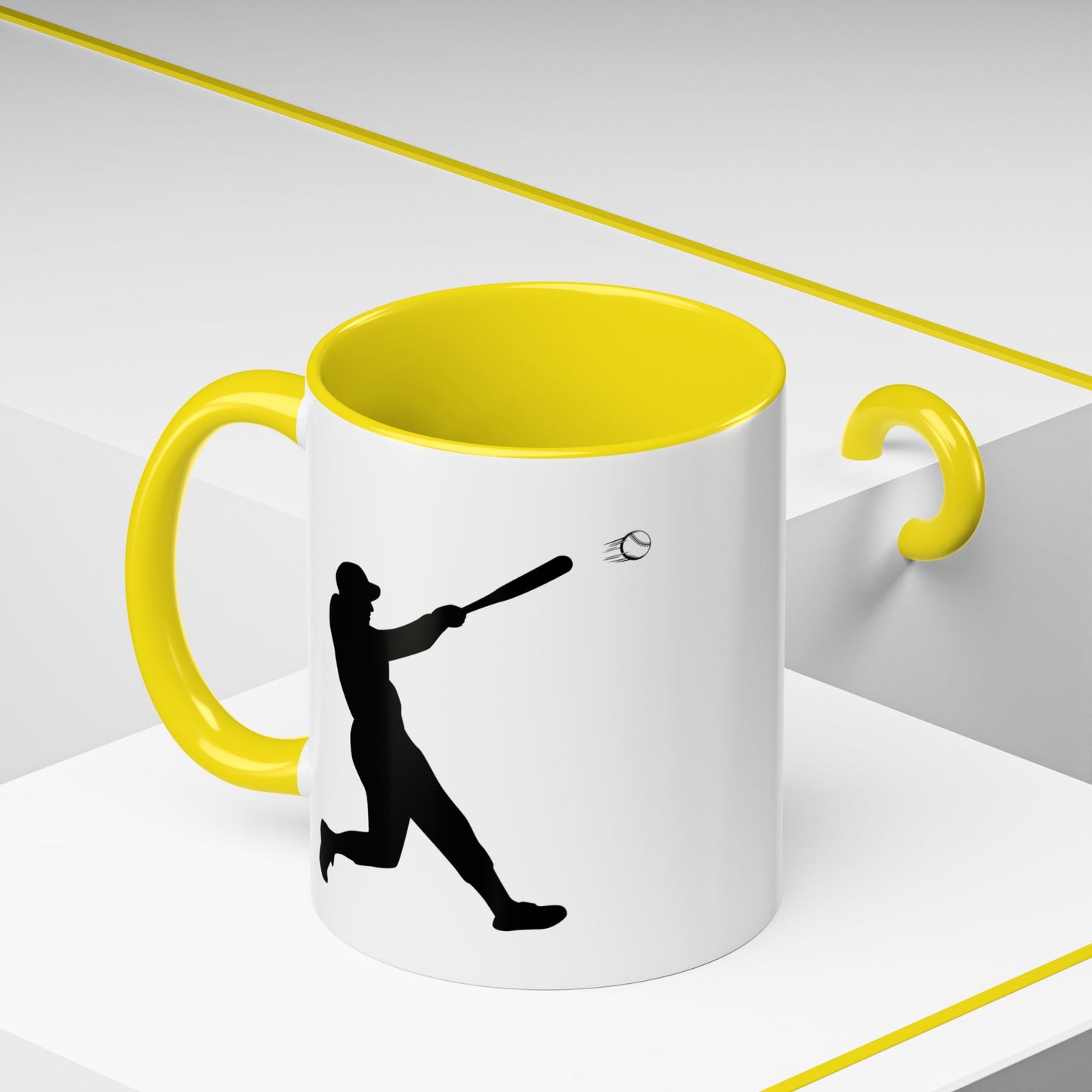 Baseball Player Accent Coffee Mug, Sports Gift, Baseball Lover Mug, Unique Coffee Cup, Personalized Sports Mug