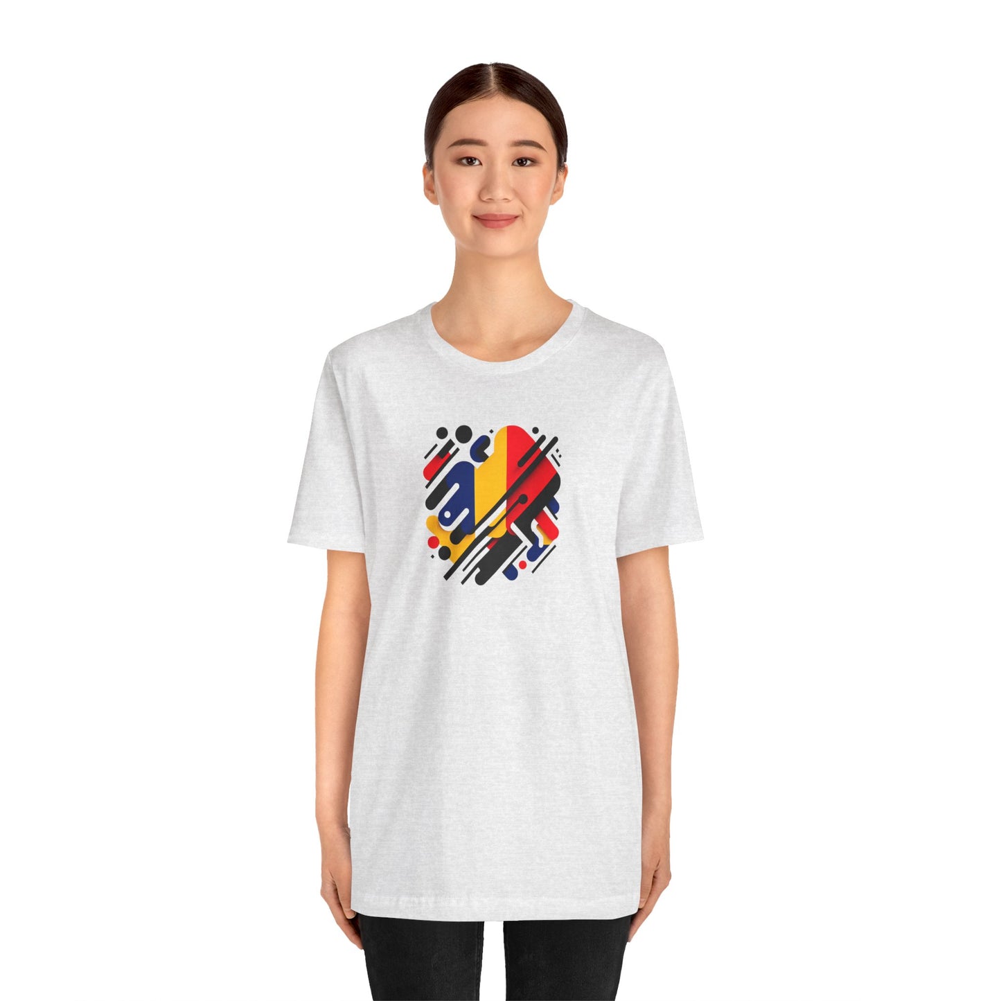 Artistic Heart Unisex Jersey Tee - Vibrant Graphic Tee, Casual Wear, Gift for Art Lovers, Birthday Surprise, Everyday Comfort