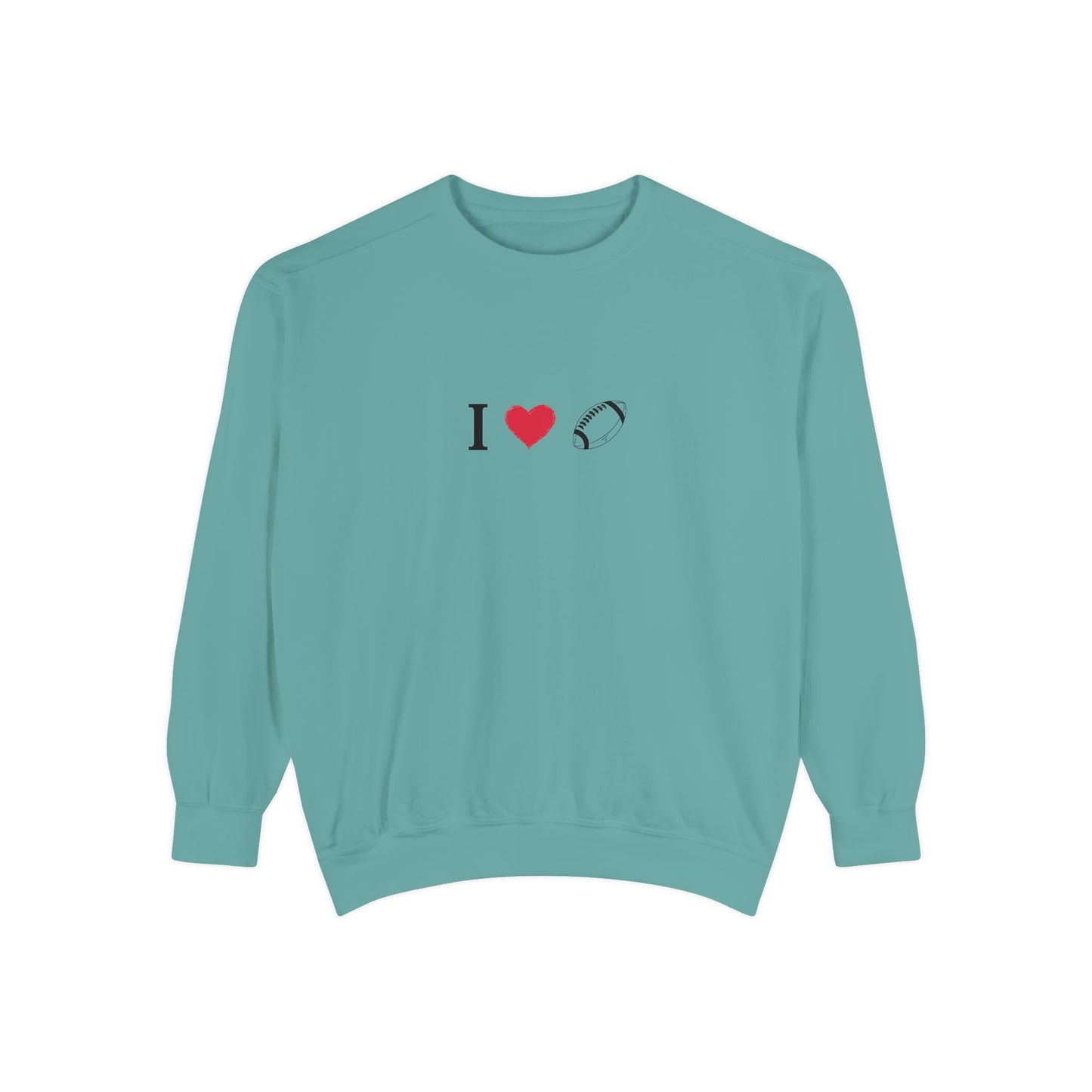 Unisex Sweatshirt, I love Football, Cozy, Perfect for Everyday Wear, Gift Idea for Friends, Couples, and Special Occasions