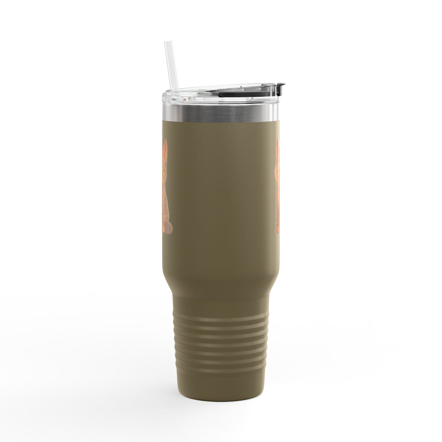 Cute Cat Insulated Travel Mug, Perfect for Pet Lovers, 40oz Coffee Cup, Travel Tumbler, Gift for Cat Lovers, Customizable Mug