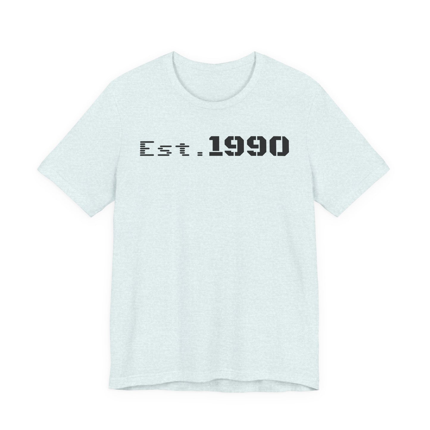 Unisex Est. 1990 Nostalgic Jersey Tee - Perfect Gift, Vintage Style, Retro Fashion, Birthday Celebration, Casual Wear