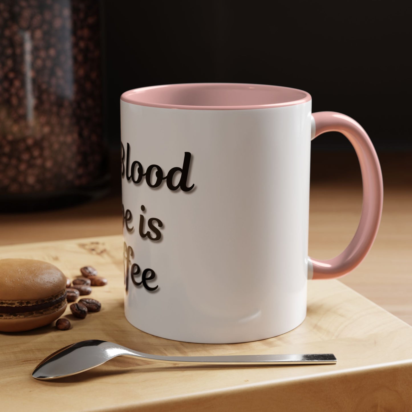 My Blood Type is Coffee Accent Mug - Perfect Gift for Coffee Lovers
