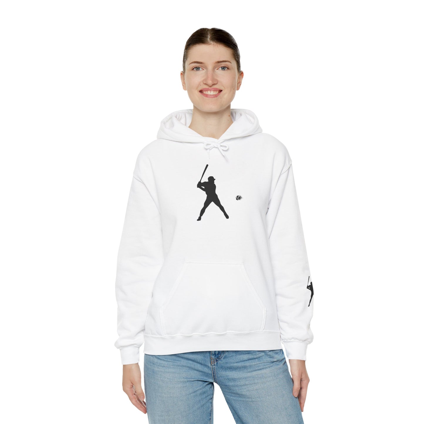 Baseball Themed Unisex Hoodie, Streetwear, Sports Fan Sweatshirt, Gift for Athletes, Casual Wear, Fall Fashion