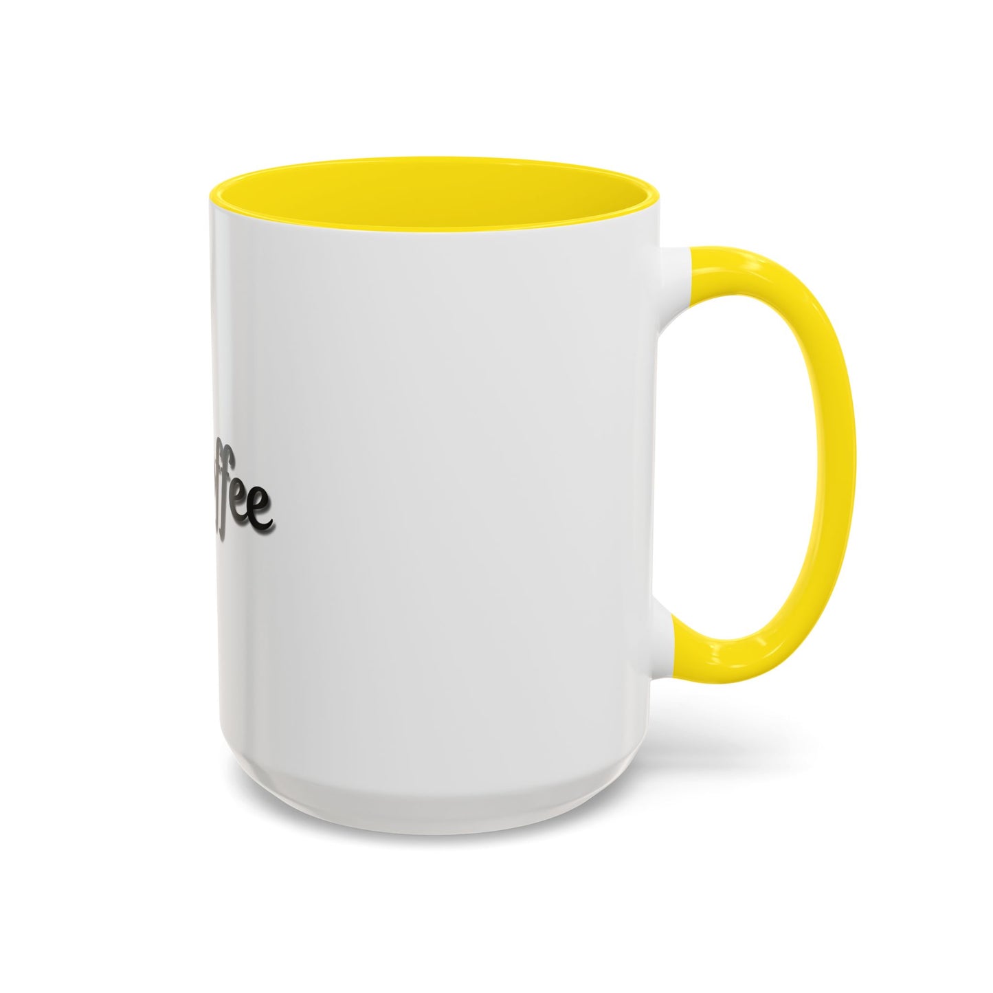Personalized My Coffee Accent Mug - 11oz & 15oz Coffee Cups for Coffee Lovers
