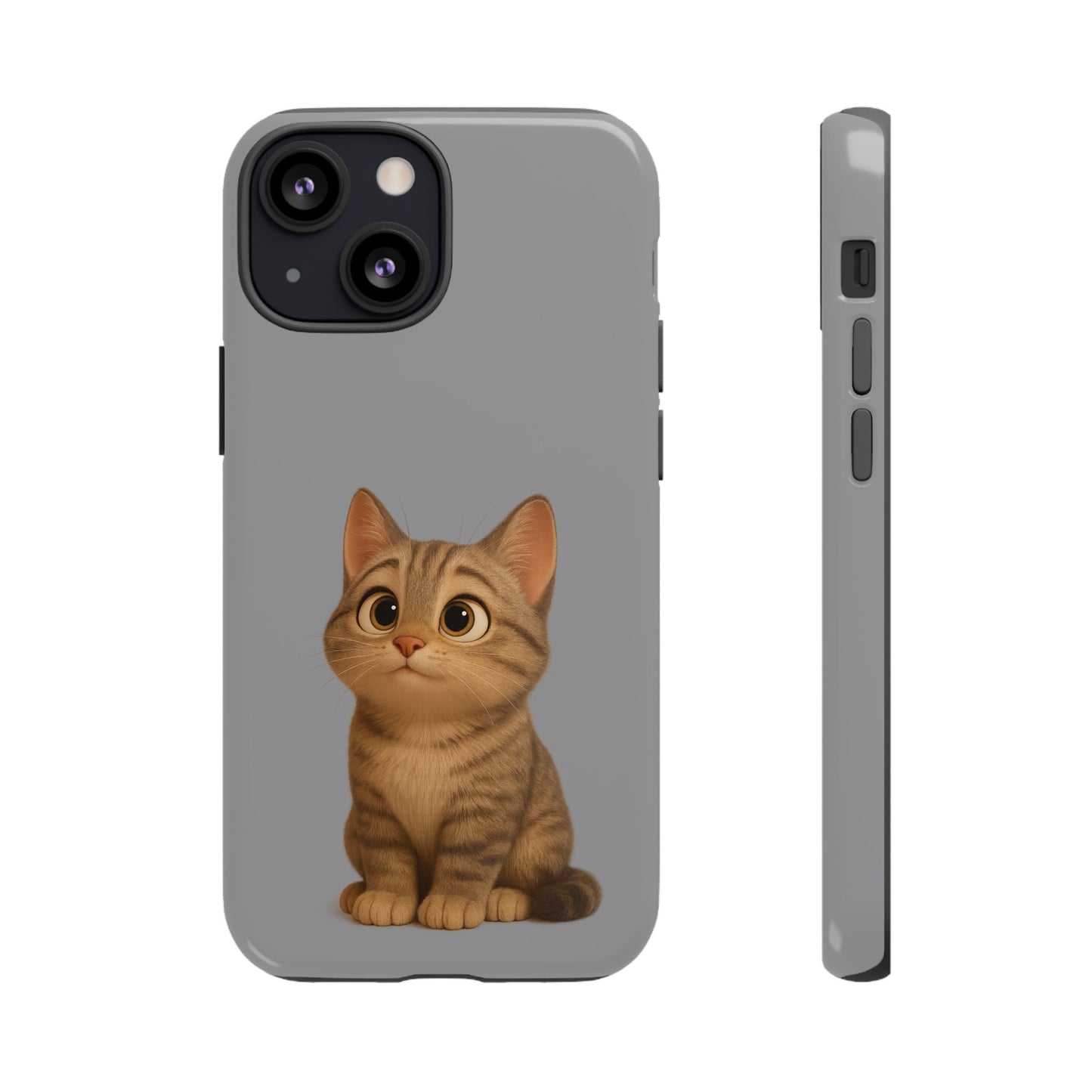 Cute Cat Phone Case, Kawaii Pet Accessory, Gift for Cat Lovers, Animal Phone Cover for Kids, Unique Kitty Design, Birthdays, Holidays