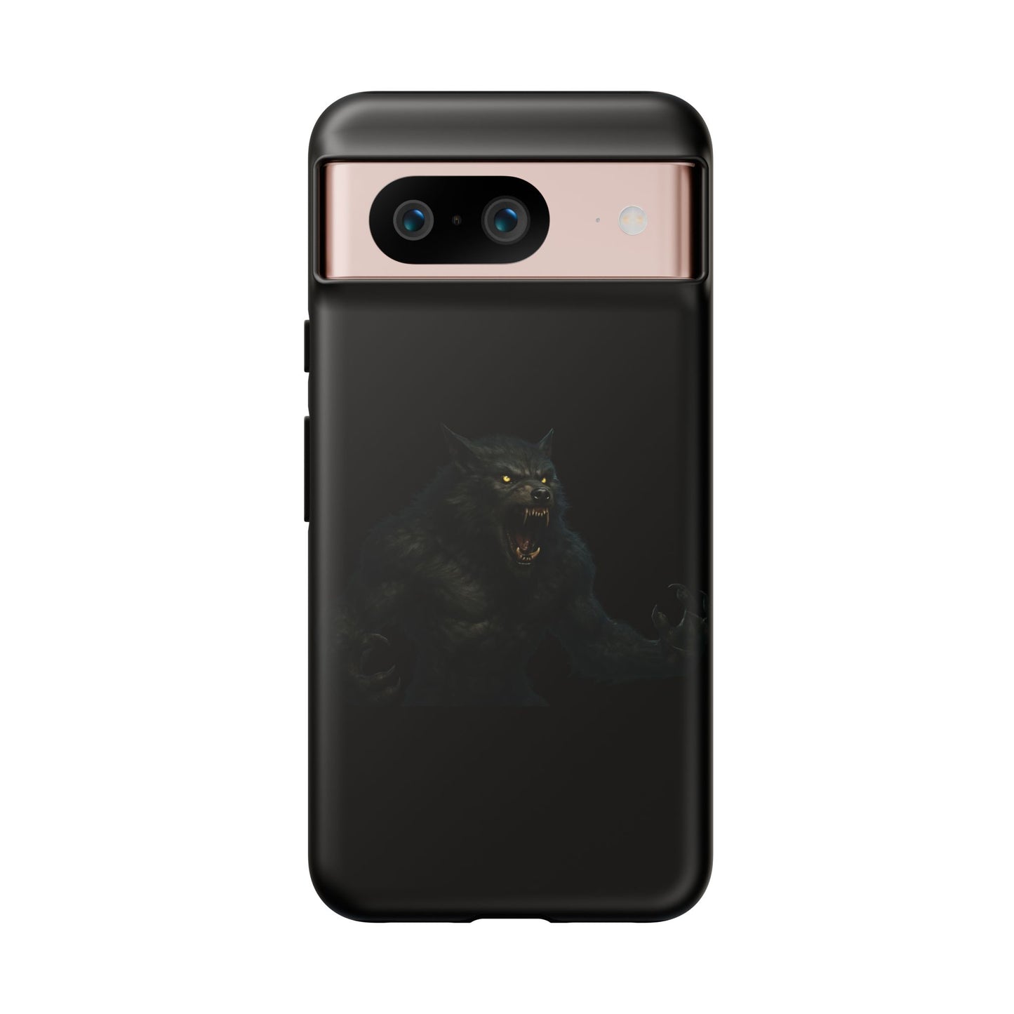 Werewolf Phone Case, Tough Cases, Black Panther Design, Gift for Animal Lovers, Phone Accessories, Fierce Phone Protection