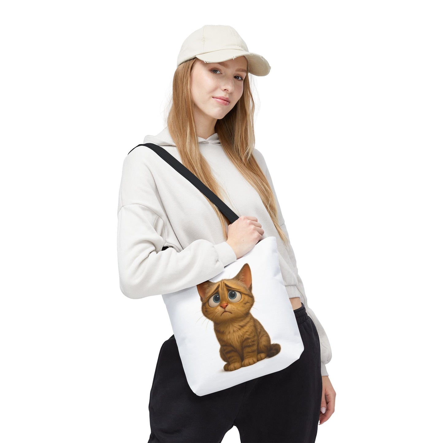 Cute Cat Tote Bag, Animal Lover Gift, Shopping Tote, Reusable Bag, Cute Merchandise, Eco-Friendly Gift - product image