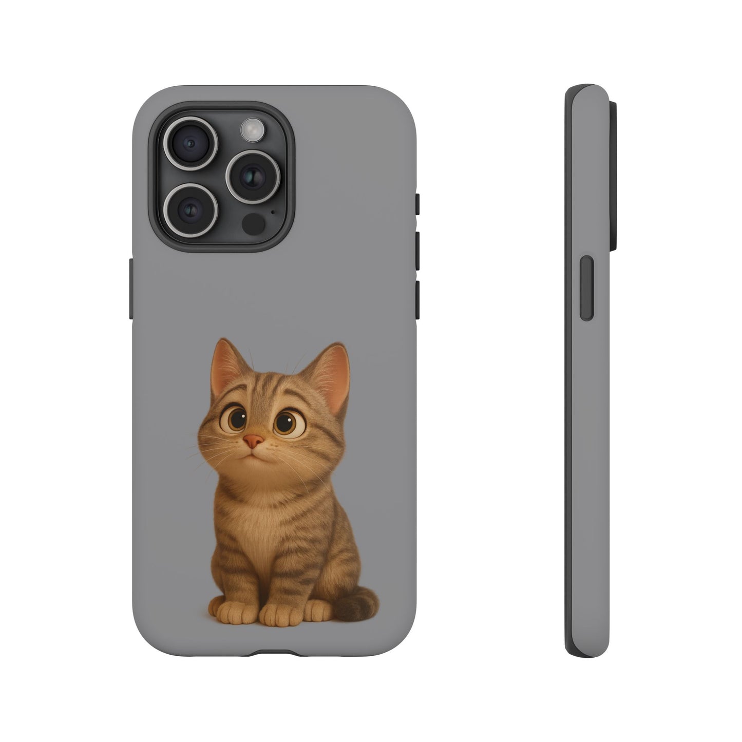 Cute Cat Phone Case, Kawaii Pet Accessory, Gift for Cat Lovers, Animal Phone Cover for Kids, Unique Kitty Design, Birthdays, Holidays