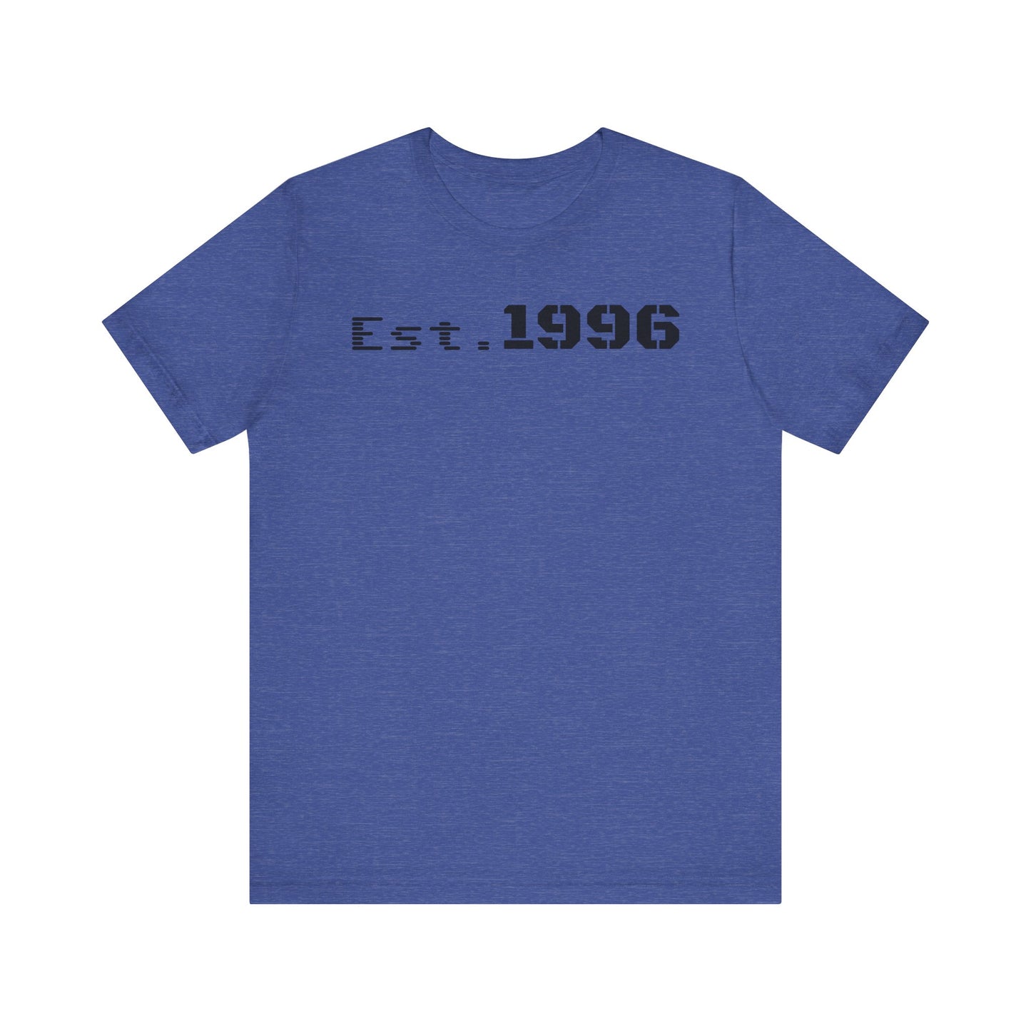 Unisex Jersey Tee - 'Est. 1996' Graphic Shirt, Birthday Gift, Casual Wear, Vintage Style, Retro Fashion, Gift for Him/Her