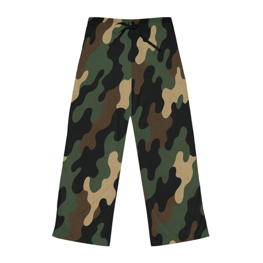 Camo Print Women's Pajama Pants | Comfortable Sleepwear for Relaxing Nights, Gift for Her, Cozy Lounge Pants, Stylish Loungewear, Camo PJs