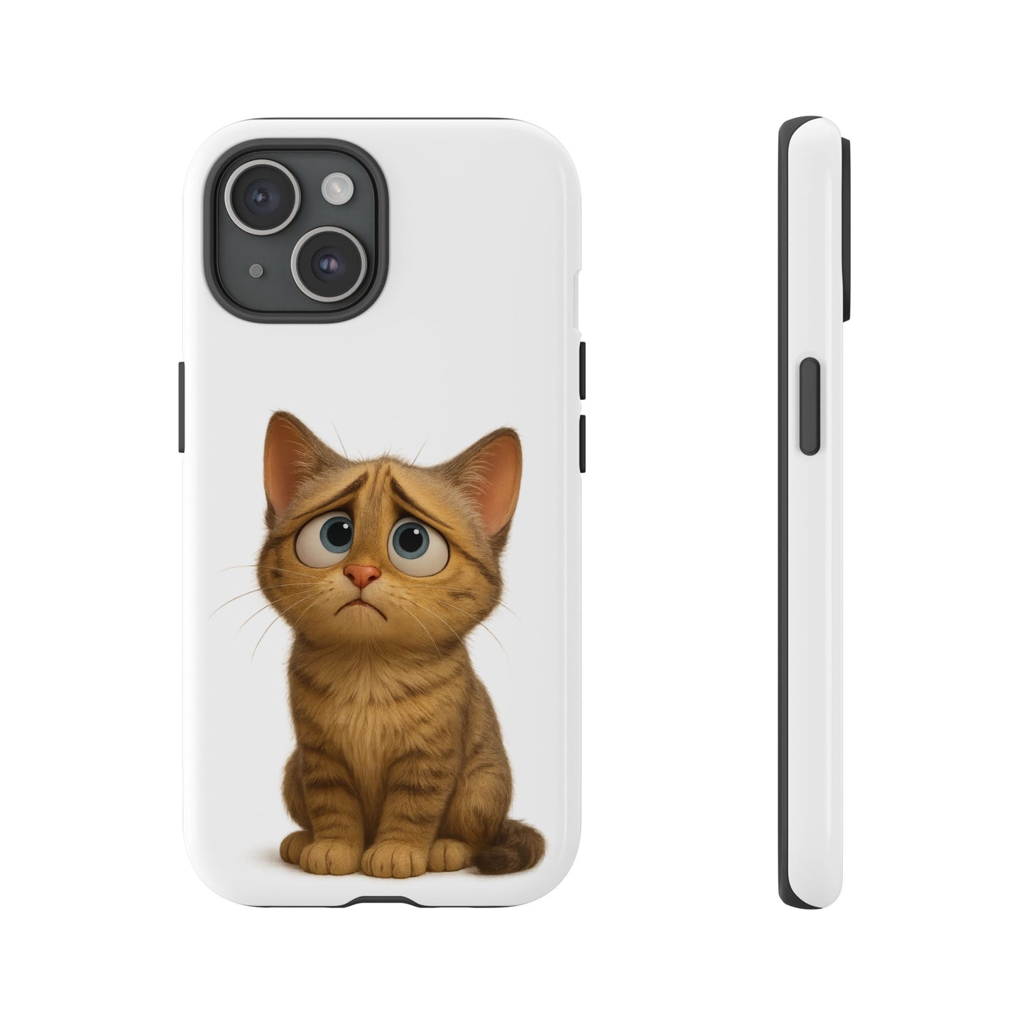 Cute Cat Phone Case, Funny Kitty Case, Animal Lover Gift, Cat Lover Accessory, Unique Cat Design Case, Pet Mom Gift