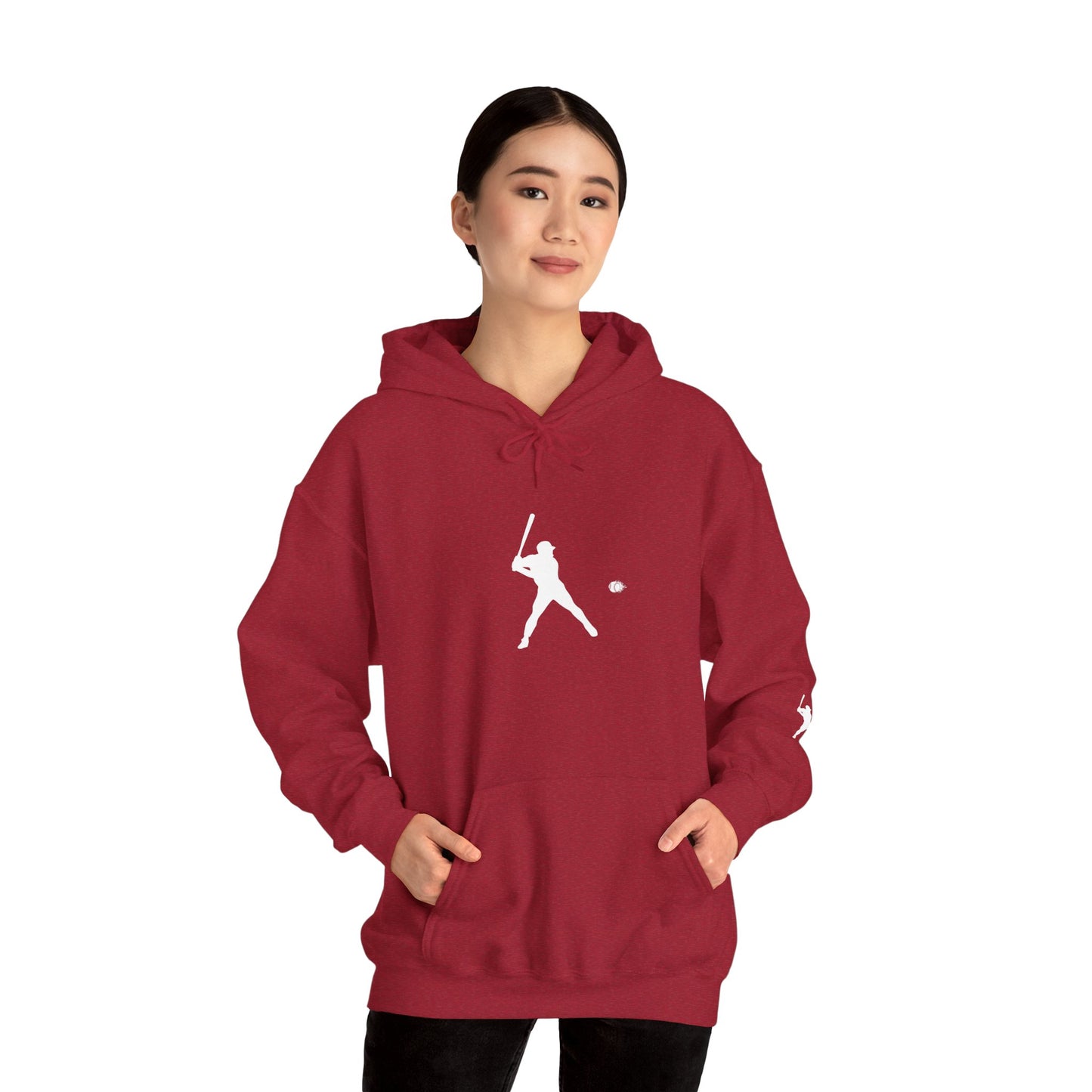 Sporty Unisex Baseball Hooded Sweatshirt, Casual Hoodie for Athletes, Perfect for Gifts, Comfy Streetwear, Ideal for Sports Events, Personal Use