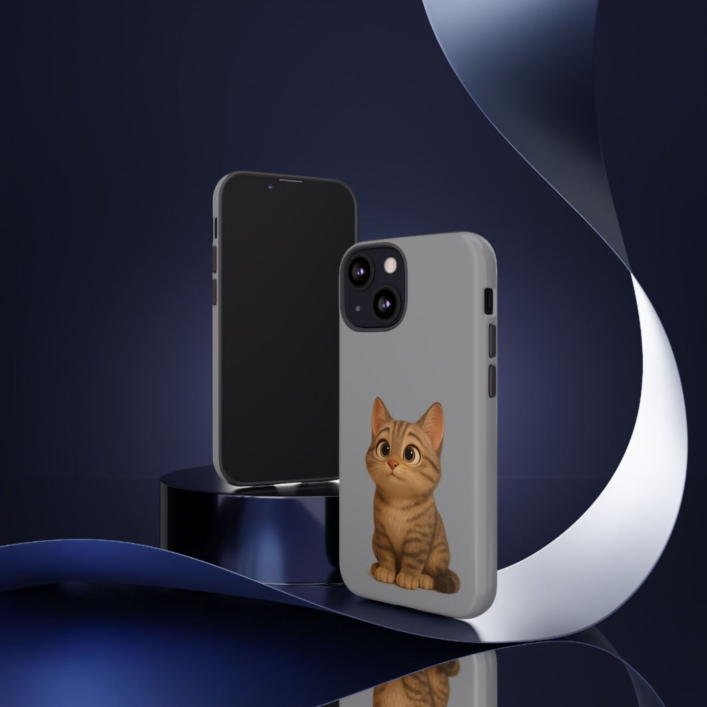 Cute Cat Phone Case, Kawaii Pet Accessory, Gift for Cat Lovers, Animal Phone Cover for Kids, Unique Kitty Design, Birthdays, Holidays