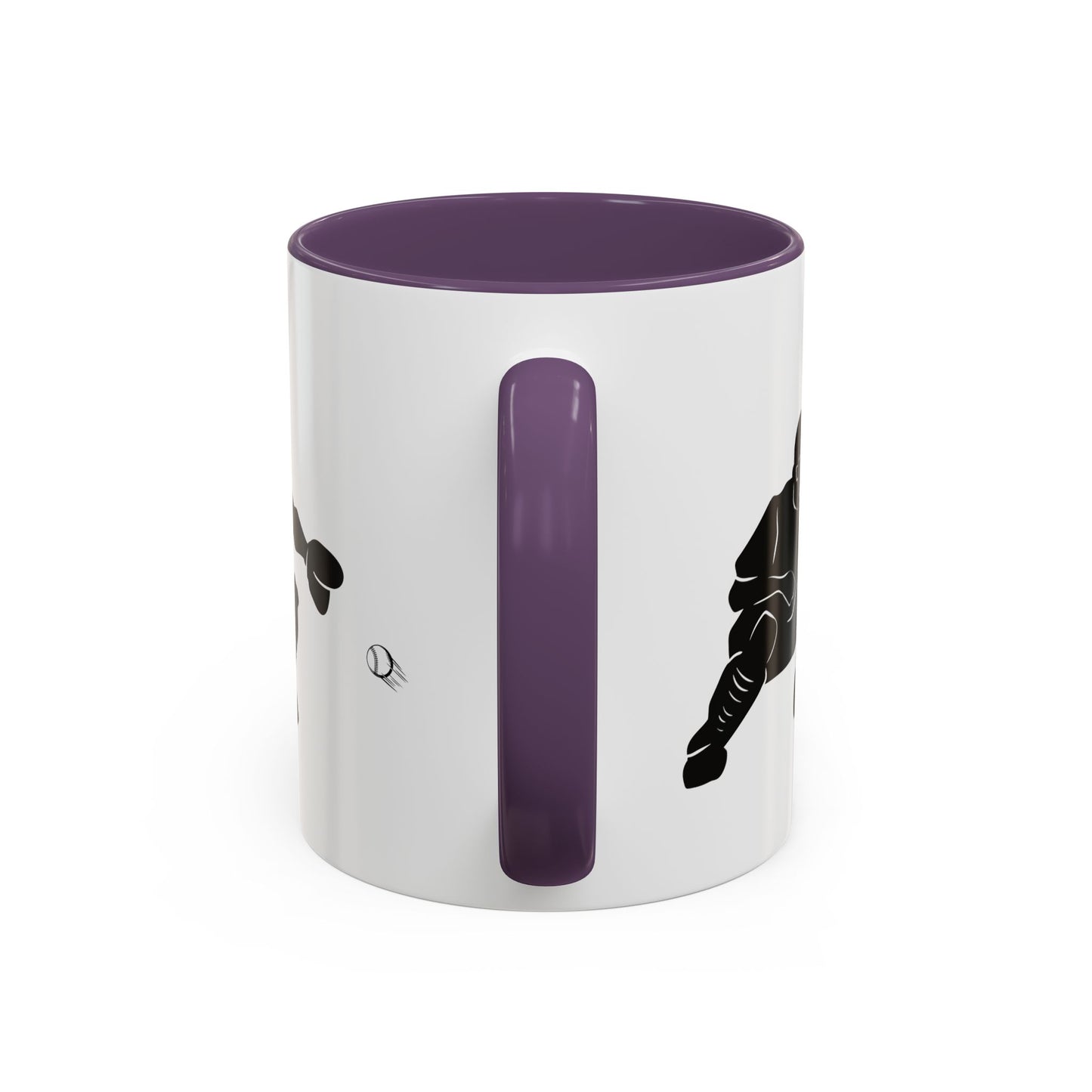 Baseball Catcher Coffee Mug, Sports Gift for Coaches, Black Accent Mug for Fans, Perfect for Birthdays & Celebrations, Unique Cup