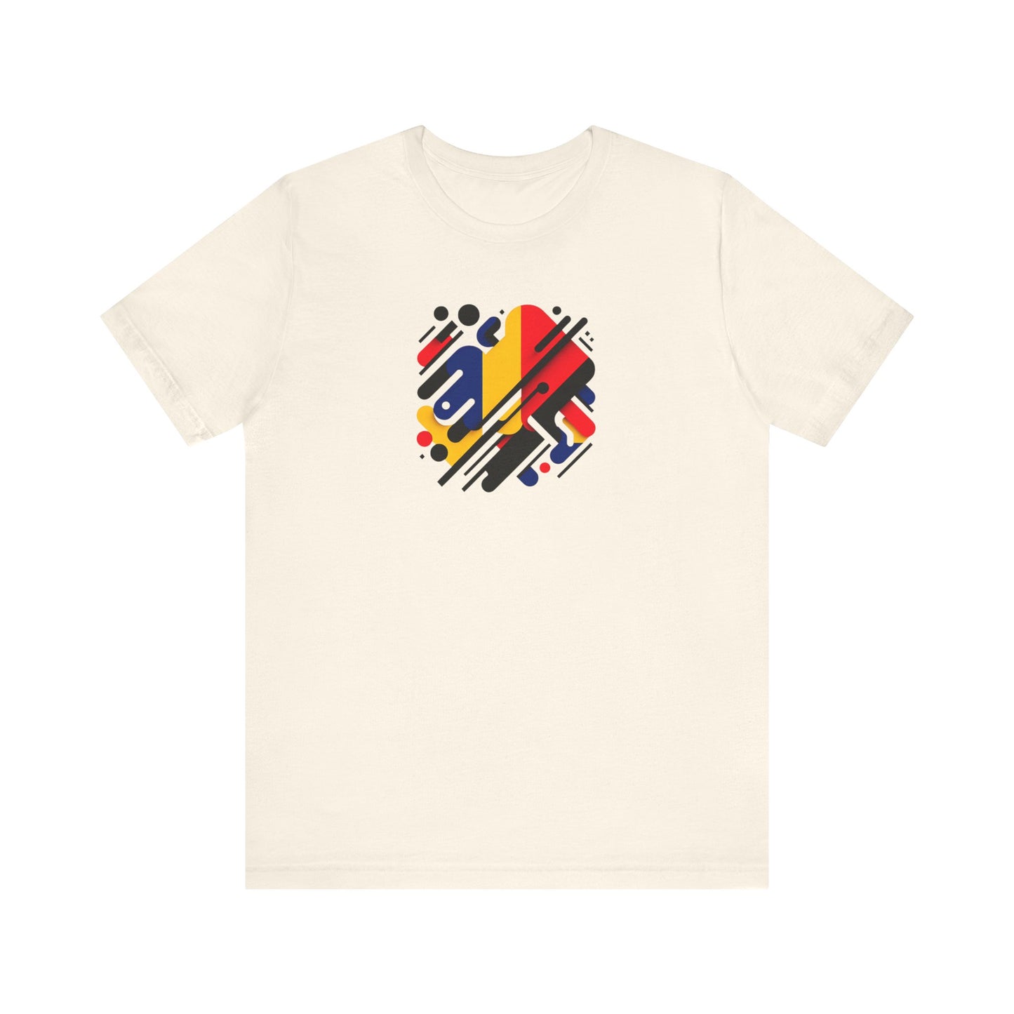 Artistic Heart Unisex Jersey Tee - Vibrant Graphic Tee, Casual Wear, Gift for Art Lovers, Birthday Surprise, Everyday Comfort