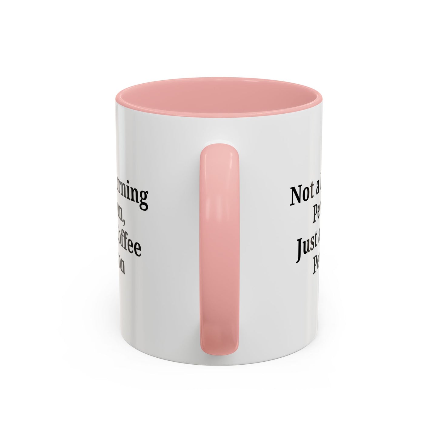 Coffee Lover's Accent Mug, Perfect for Gifting, Home Office Decor, Not a Morning Person, Coffee Enthusiast, Funny Coffee Mug