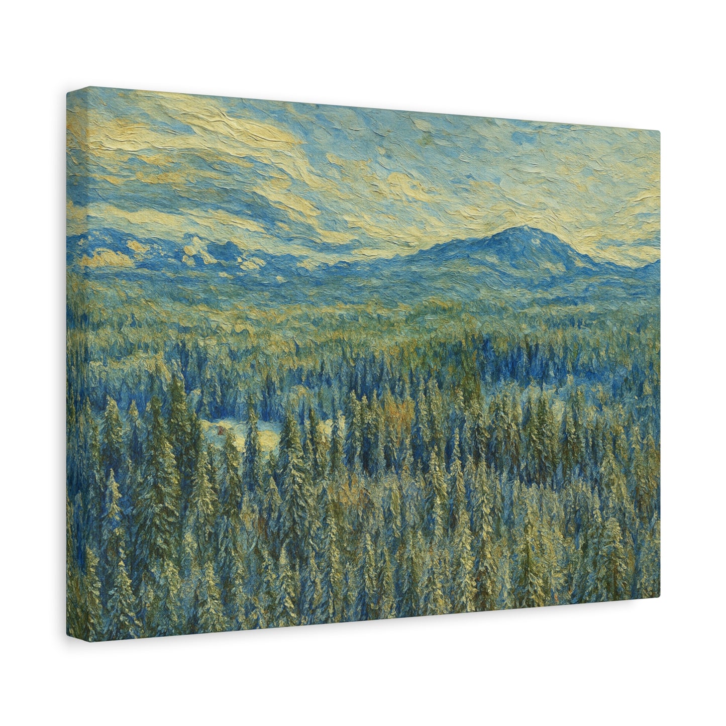 Scenic Landscape Canvas Print, Rustic Home Decor, Wall Art for Nature Lovers, Gift for Art Enthusiasts, Serene Forest Artwork