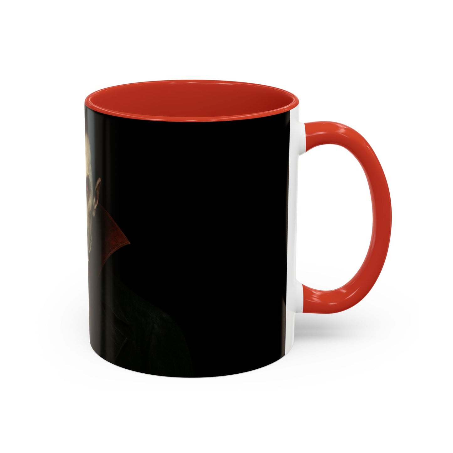 Gothic Dracula Vampire Accent Coffee Mug | Spooky Halloween Gift, Unique Home Decor, Collector's Mug, Coffee Lover's Gift