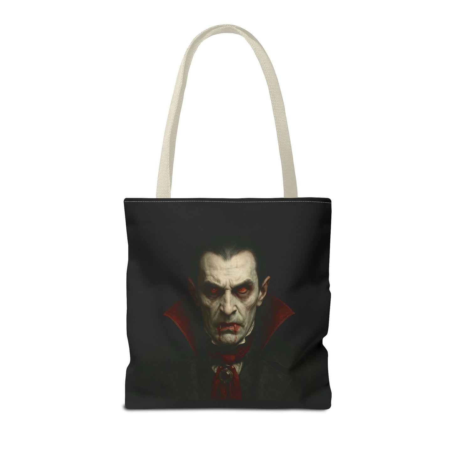 Vampire Haunted Tote Bag, Spooky Shopping Bag, Halloween Accessory, Gothic Style Handbag, Perfect for Halloween Parties, Unisex Tote